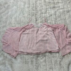 Leibl  ‘38 white red strip blouse